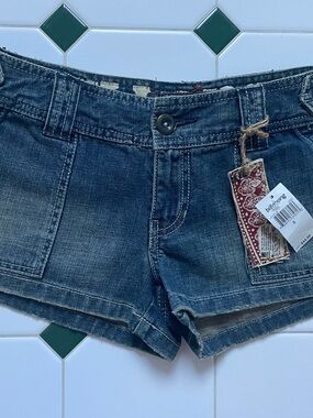 Billabong Women's Washed Blue Denim Shorts Vintage NWT